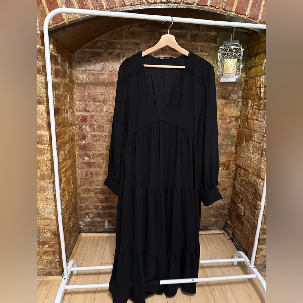 Textured midi dress